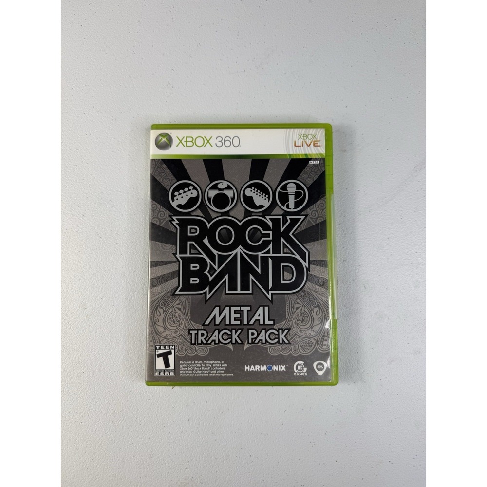 EA Rock Band Metal Track Pack Microsoft Xbox 360 - W/ Manual